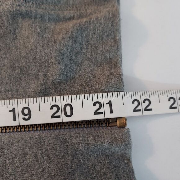 i.e. Relaxed Jacket Zip Up Womens Size PL Stretch Gray Ruched Long Sleeve Casual - Picture 11 of 12